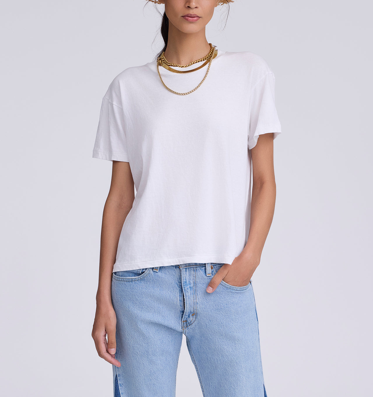 Vintage Style White Tee