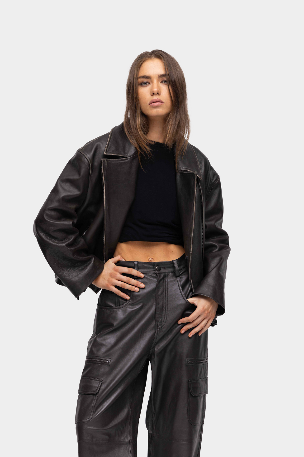 EMZ JACKET in Chocolate Brown