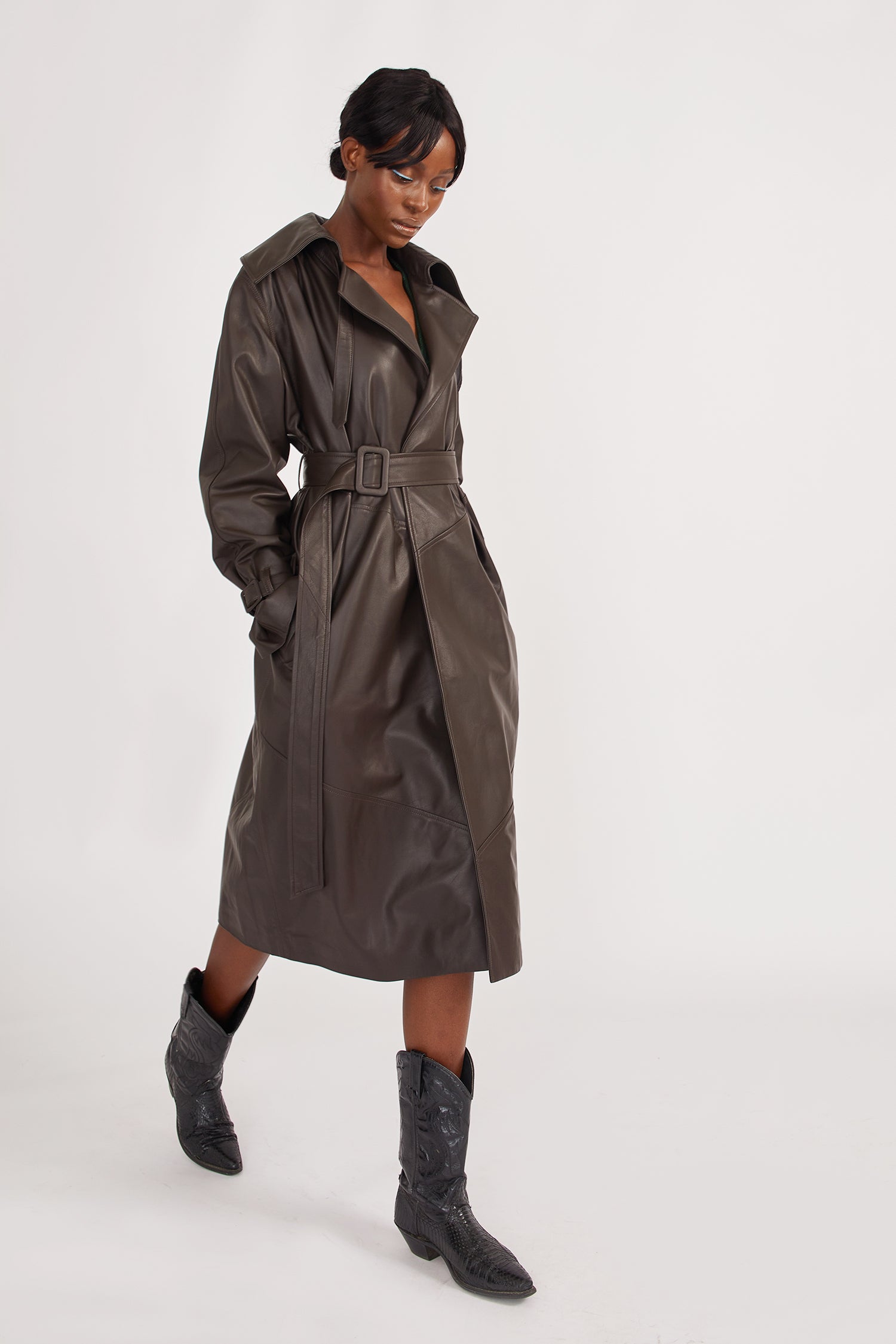 Brown Trench Coat Women's Long Trench Coat • Alyson Eastman