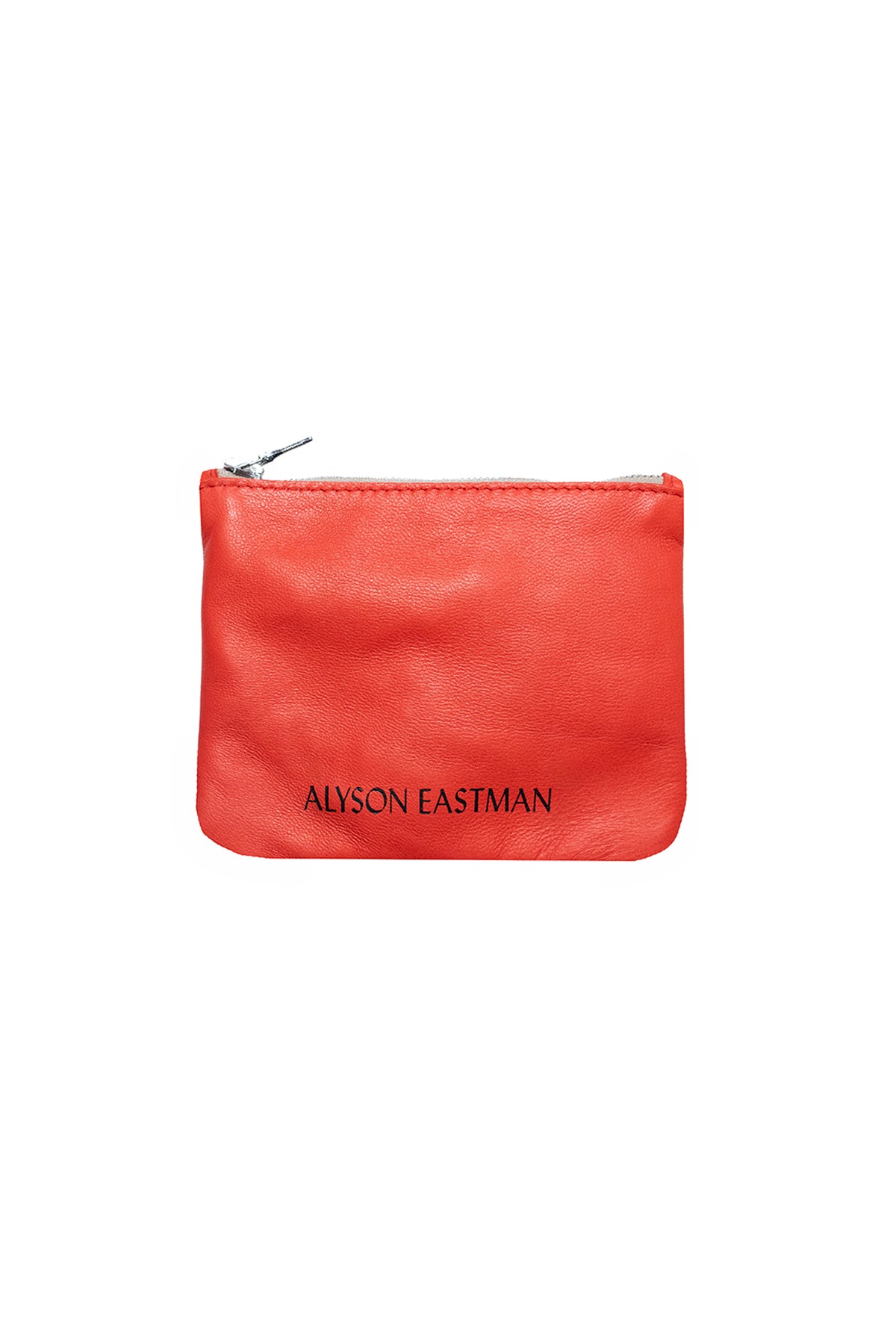 red leather pouch