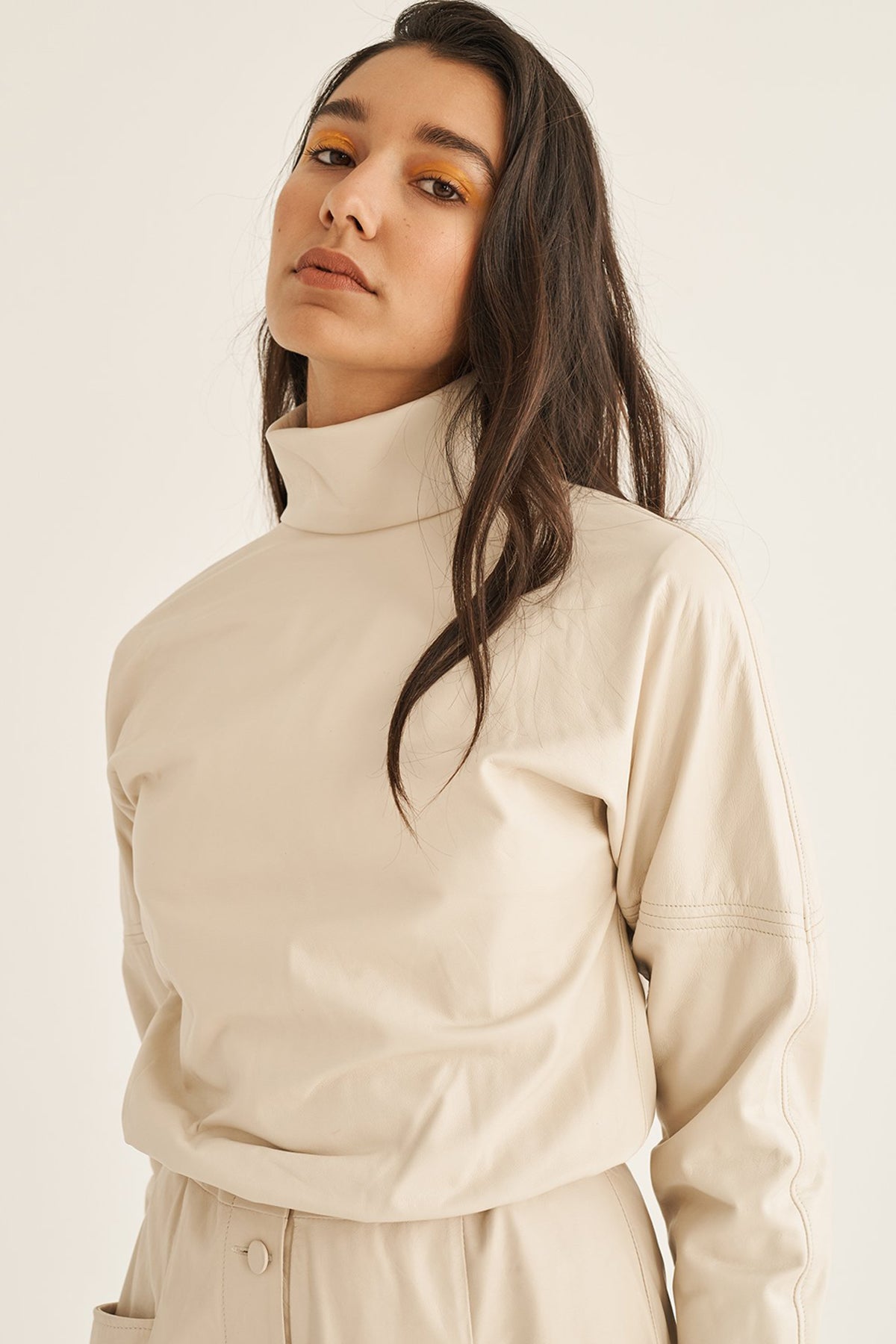 cream women's turtleneck
