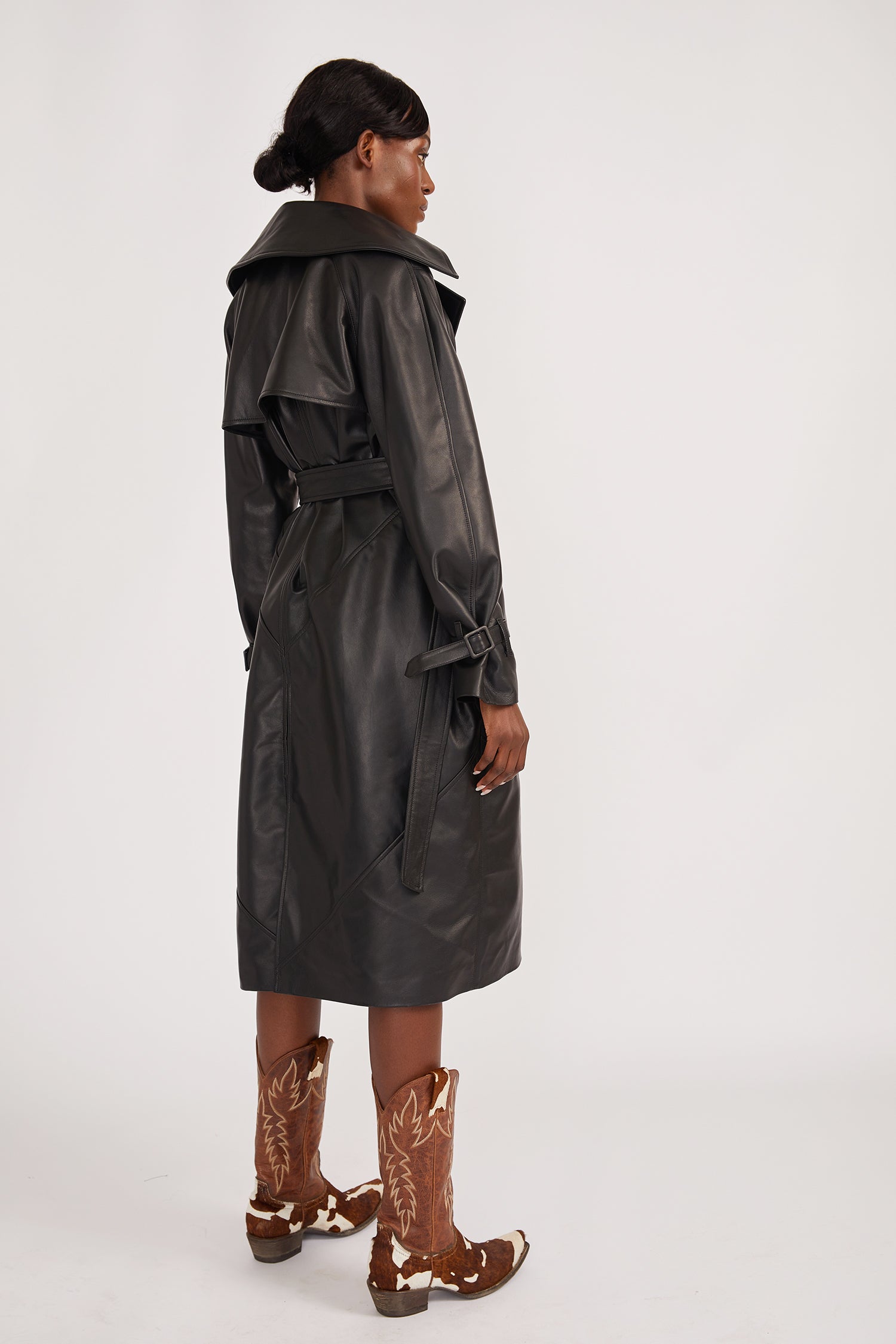 black trench coat