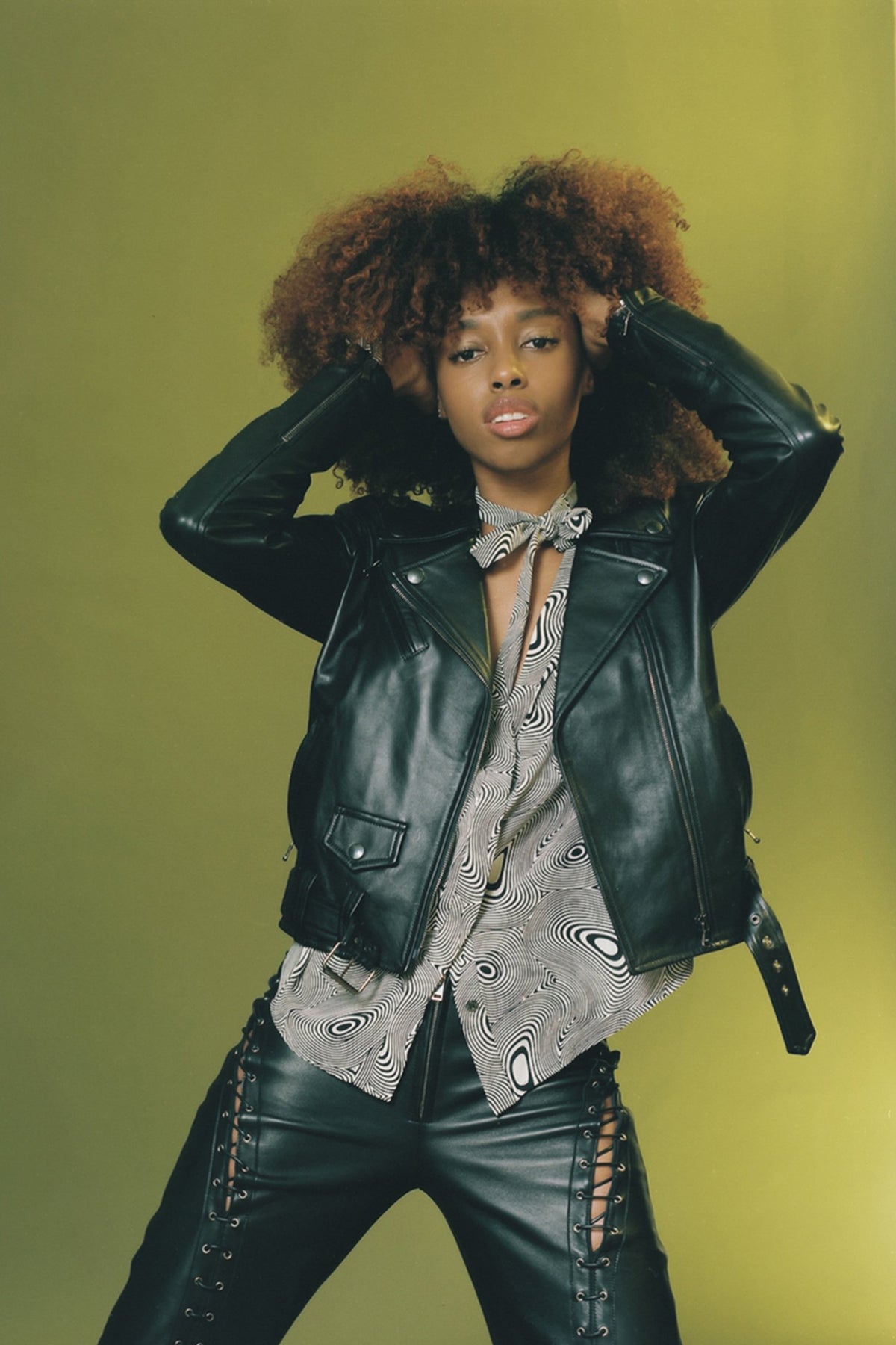black moto jacket