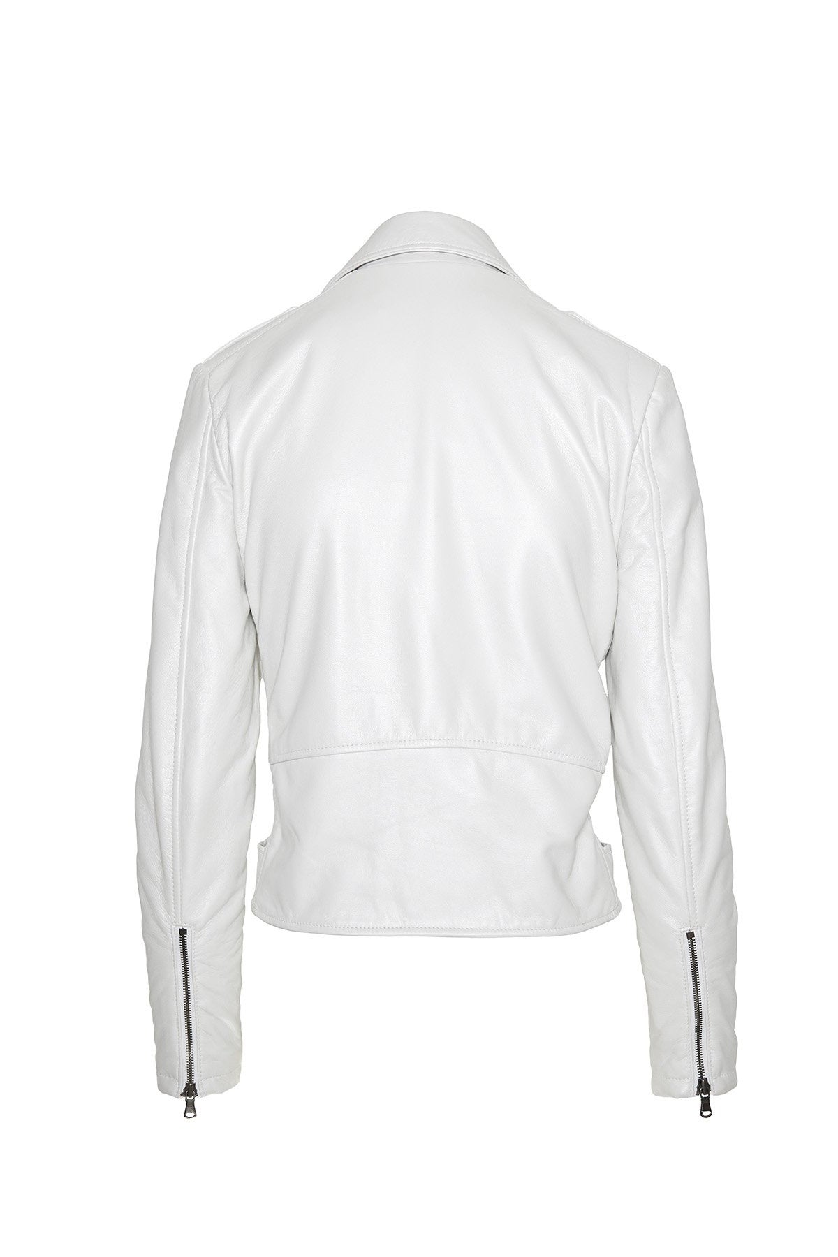 white moto jacket